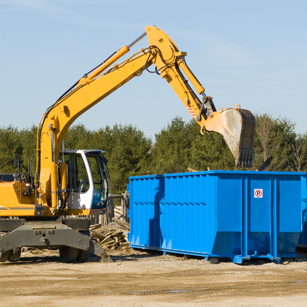 can i choose the location where the residential dumpster will be placed in Mapleview Minnesota